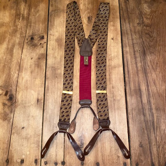 Trafalgar Paisley Silk Braces Suspenders